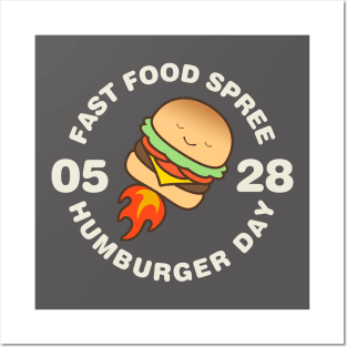 Hamburger Day Fast Food Spree 5-28 Posters and Art